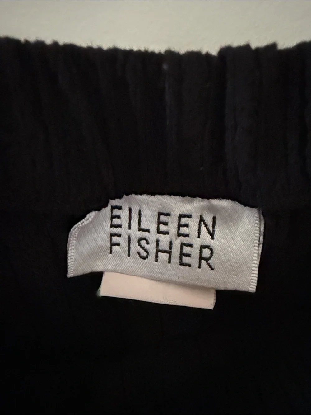 Eileen Fisher Black Pleated Pull On Maxi Skirt